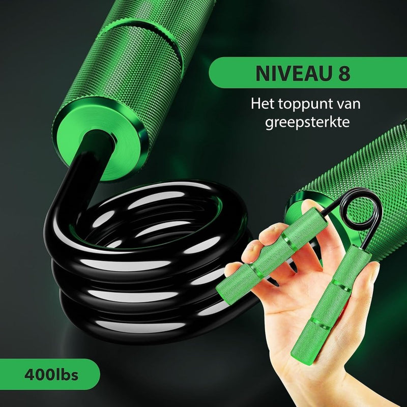 Load image into Gallery viewer, Powerball Metal Power Grippers Professional Grade - 8 weerstanden voor Grip, Pols &amp; Arm Training (50lbs - 400lbs) - happygetfit.com
