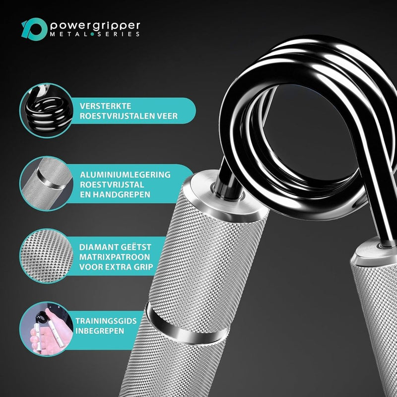 Load image into Gallery viewer, Powerball Metal Power Grippers Professional Grade - 8 weerstanden voor Grip, Pols &amp; Arm Training (50lbs - 400lbs) - happygetfit.com

