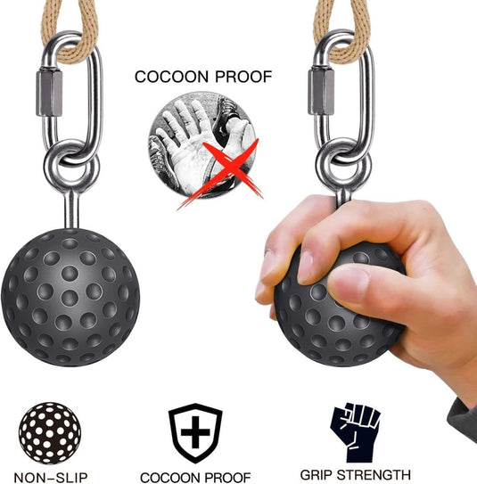 Pull-up balgreep voor griptraining zwart - happygetfit.com