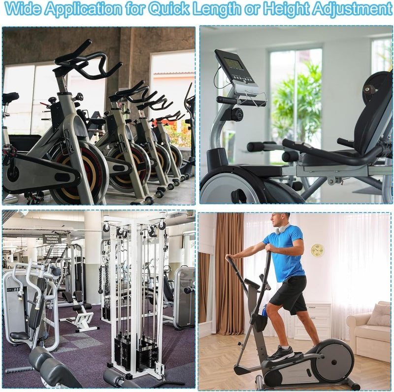 Load image into Gallery viewer, Pull-up veerknop hometrainer knop M16 (1 stuk) - Verstelbare hoogteverstellingsschroef fitnessapparatuur - Trekpin borgpen hometrainer - happygetfit.com
