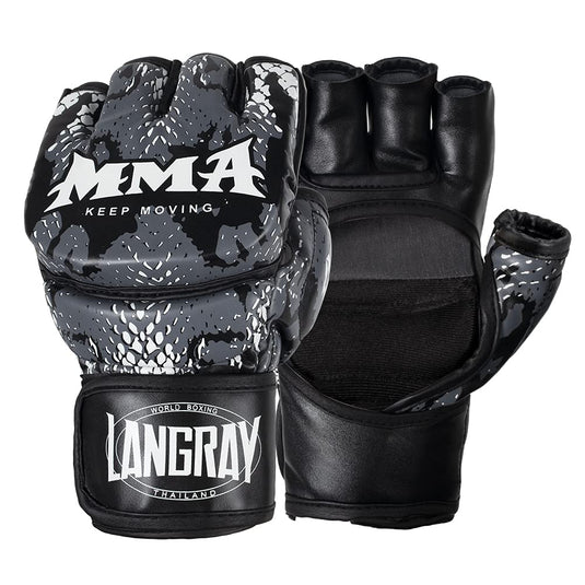 Punch Bag Training Gloves, LangRay MMA Grappling Gloves for Sparring Martial Arts Boxing Training for Adults and Kids - happygetfit.com