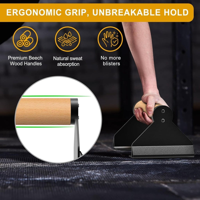 Załaduj obraz do przeglądarki galerii, Push-up bars 2 stuks met ergonomische handgrepen en antislip basis – parallettes – calisthenics - happygetfit.com
