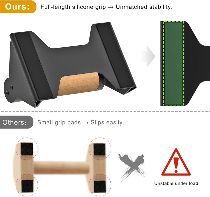 Załaduj obraz do przeglądarki galerii, Push-up bars 2 stuks met ergonomische handgrepen en antislip basis – parallettes – calisthenics - happygetfit.com
