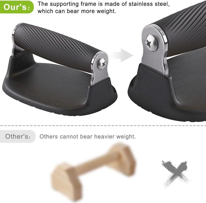 Załaduj obraz do przeglądarki galerii, Push-up bars 2 stuks met ergonomische rubberen handgrepen en antislip basis – opdruksteunen – calisthenics - happygetfit.com
