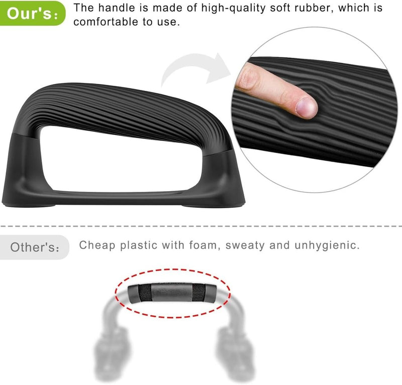 Załaduj obraz do przeglądarki galerii, Push-up bars met ergonomische handgrepen en antislip basis – opdruksteunen – krachttraining - happygetfit.com
