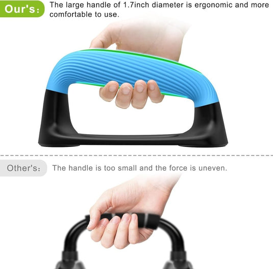 Push-up bars met ergonomische handgrepen en antislip basis – opdruksteunen – krachttraining - happygetfit.com