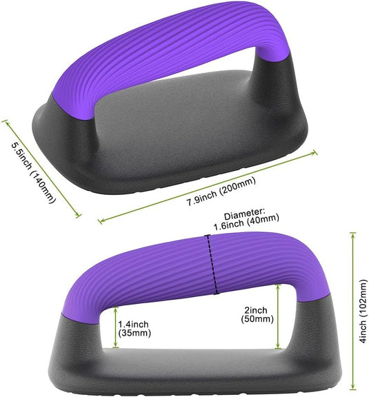 Push-up bars met ergonomische handgrepen en antislip basis tot 226 kg – opdruksteunen – calisthenics - happygetfit.com