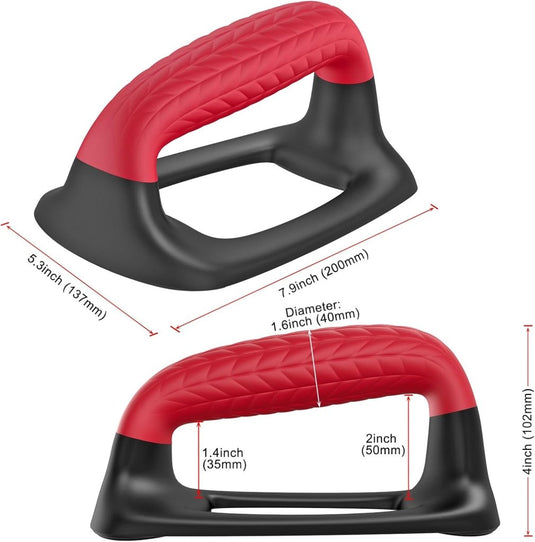 Push-up bars met ergonomische handgrepen en antislip onderzijde – opdruksteunen – calisthenics - happygetfit.com