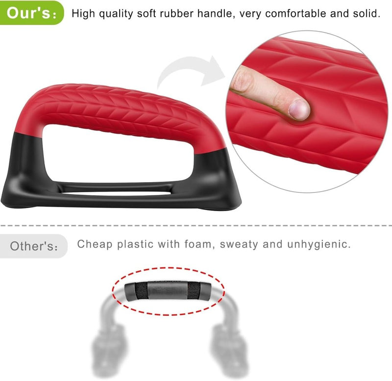 Załaduj obraz do przeglądarki galerii, Push-up bars met ergonomische handgrepen en antislip onderzijde – opdruksteunen – calisthenics - happygetfit.com
