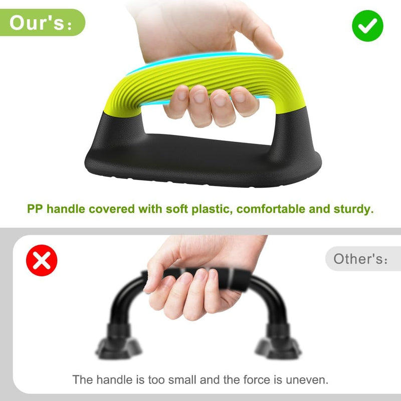 Załaduj obraz do przeglądarki galerii, Push-up bars met ergonomische zachte handgrepen en antislip basis – opdruksteunen – krachttraining - happygetfit.com
