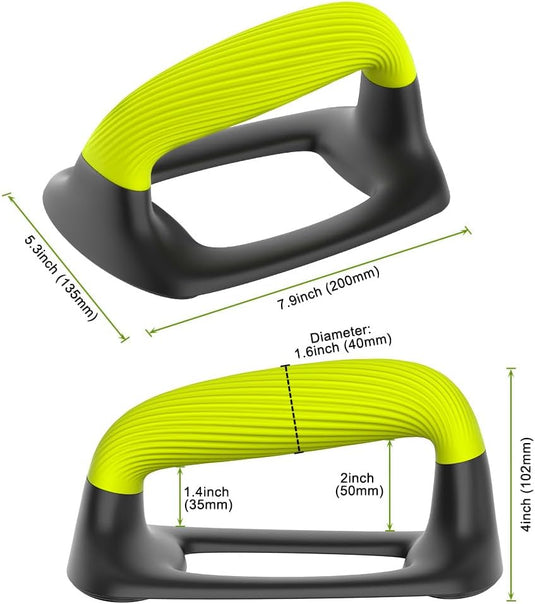 Push-up bars met ergonomische zachte handgrepen en antislip basis – opdruksteunen – krachttraining - happygetfit.com