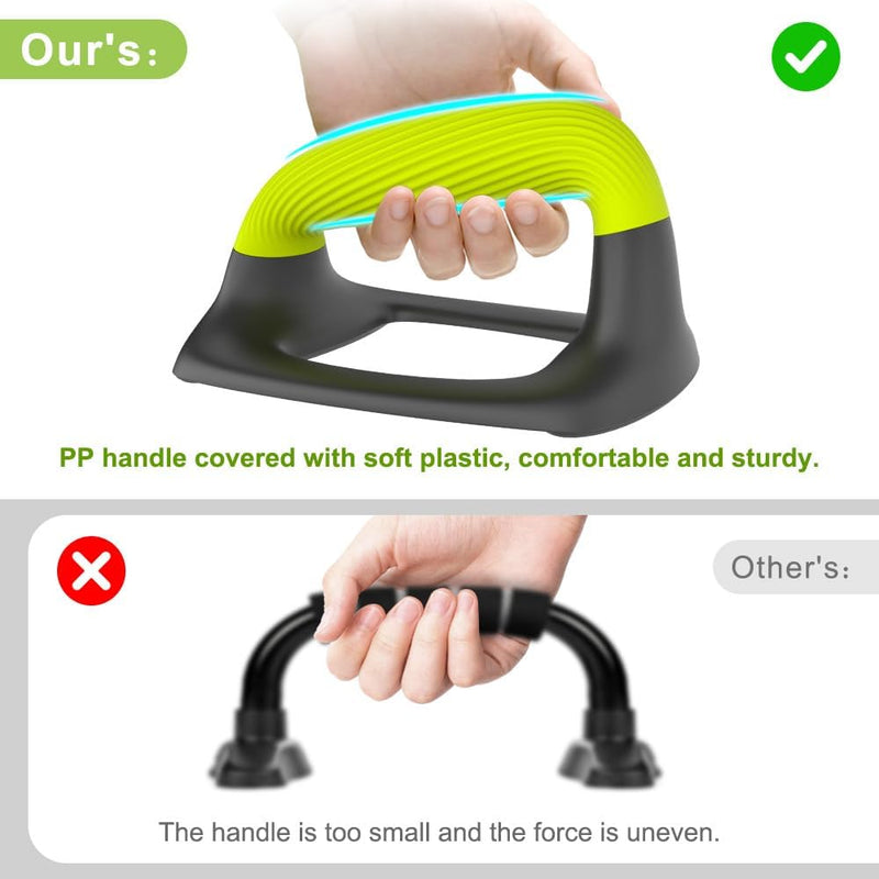 Załaduj obraz do przeglądarki galerii, Push-up bars met ergonomische zachte handgrepen en antislip basis – opdruksteunen – krachttraining - happygetfit.com
