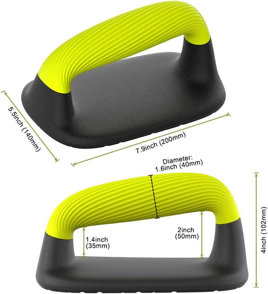 Push-up bars met ergonomische zachte handgrepen en antislip basis – opdruksteunen – krachttraining - happygetfit.com