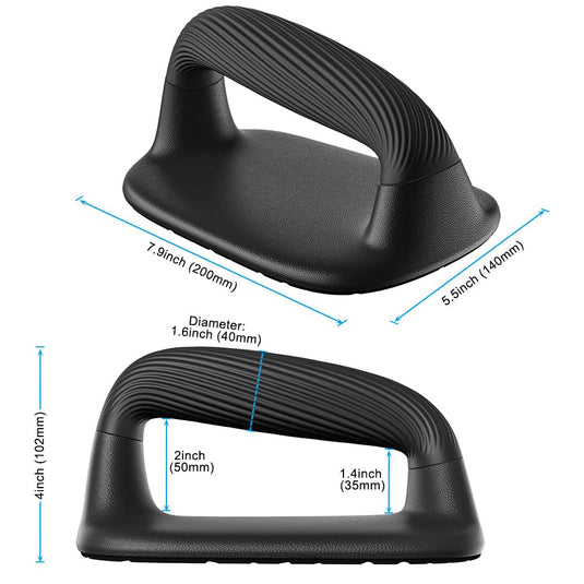 Push Up Bars with Bottom Anti-Slip Pad Push Up Handles for Floor Soft Plastic Pushup Handles Strength Training Pushup Stands - happygetfit.com