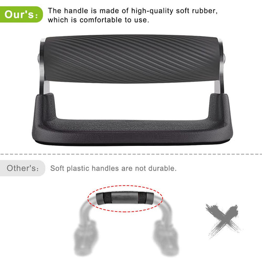 Push Up Bars with Bottom Anti-Slip Pad Push Up Handles for Floor Soft Plastic Pushup Handles Strength Training Pushup Stands - happygetfit.com