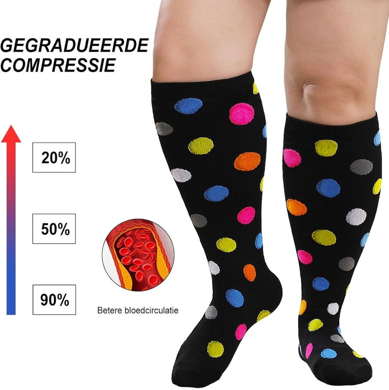 Laad afbeelding in Galerijviewer, PUTUO Compressiesokken voor Dames en Heren: Compressiesokken Sokken voor Vliegen Atletiek Lopen Reizen Fietsen Sport 1 paar - happygetfit.com
