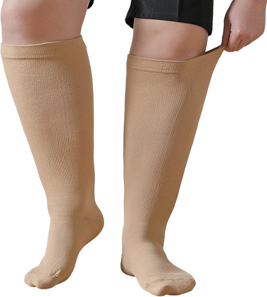PUTUO Compressiesokken voor Dames en Heren: Compressiesokken Sokken voor Vliegen Atletiek Lopen Reizen Fietsen Sport 1 paar - happygetfit.com