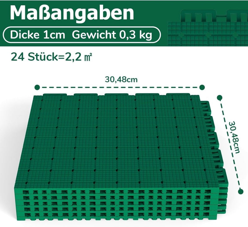 Laden Sie das Bild in Galerie -Viewer, Puzzelmat sportvloer 24 stuks – 30,5 x 30,5 cm – TPE vloerbescherming voor fitness, speelruimte en buiten – grijs - happygetfit.com
