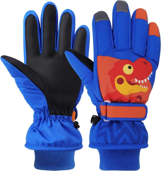 QKURT Skihandschoenen voor kinderen, snowboardhandschoenen, sneeuwhandschoenen, waterdicht en winddicht, winterwanten voor 2-13 jaar, meisjes en jongens, skiën, snowboarden, paardrijden, hardlopen, - happygetfit.com