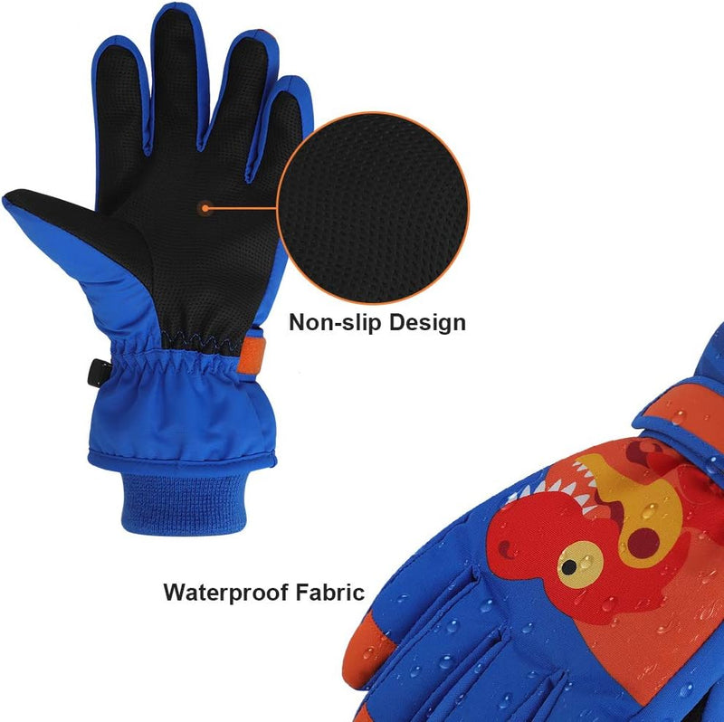 Load image into Gallery viewer, QKURT Skihandschoenen voor kinderen, snowboardhandschoenen, sneeuwhandschoenen, waterdicht en winddicht, winterwanten voor 2-13 jaar, meisjes en jongens, skiën, snowboarden, paardrijden, hardlopen, - happygetfit.com
