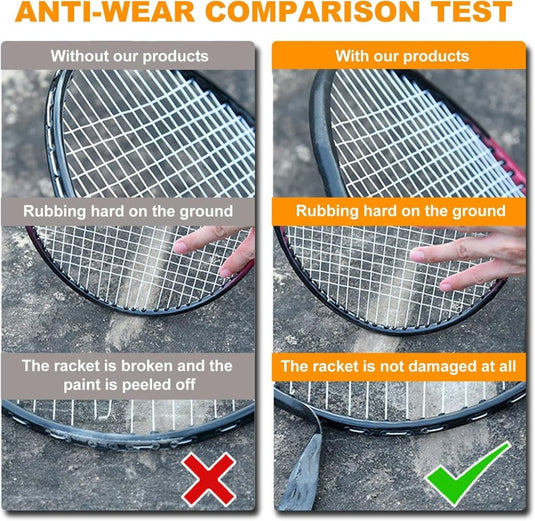 Racket beschermtape 5 meter zwart - happygetfit.com