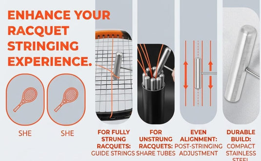 Racket bespanghulp voor tennis badminton en squash - happygetfit.com