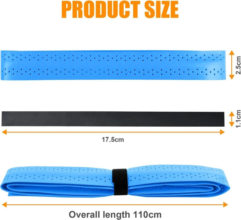 Charger l’image dans la visionneuse de galerie, Racket gripbanden 6 stuks van antislip PU met ademende perforatie voor tennis badminton en squash – overgrips – racketwikkels - happygetfit.com
