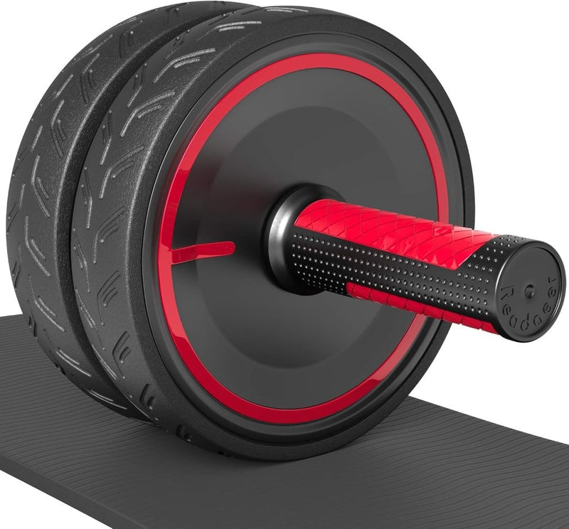 Load image into Gallery viewer, READAEER Ab Roller Wheel, Heavy Duty Workout Equipment for Home Gym, Professional Metal Handle with Rubber Surface Abdominal Exercise Wheel for Strength Training, Ab Wheel with Knee Pad - happygetfit.com

