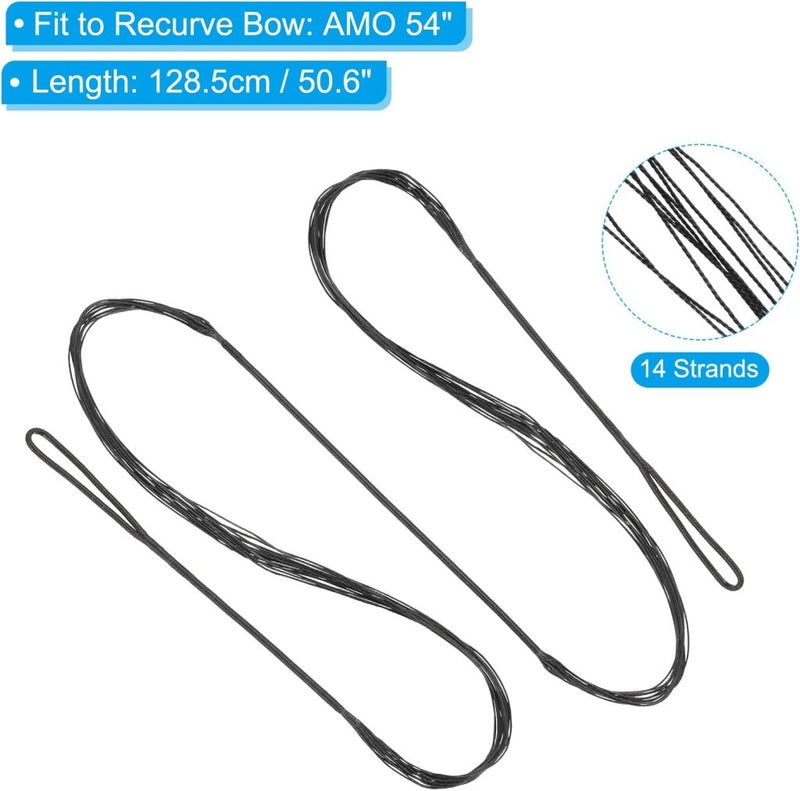 Laad afbeelding in Galerijviewer, Recurve boogsnaar 113,3 cm tot 50 lb – vervangende bowstring – boogschieten accessoires - happygetfit.com

