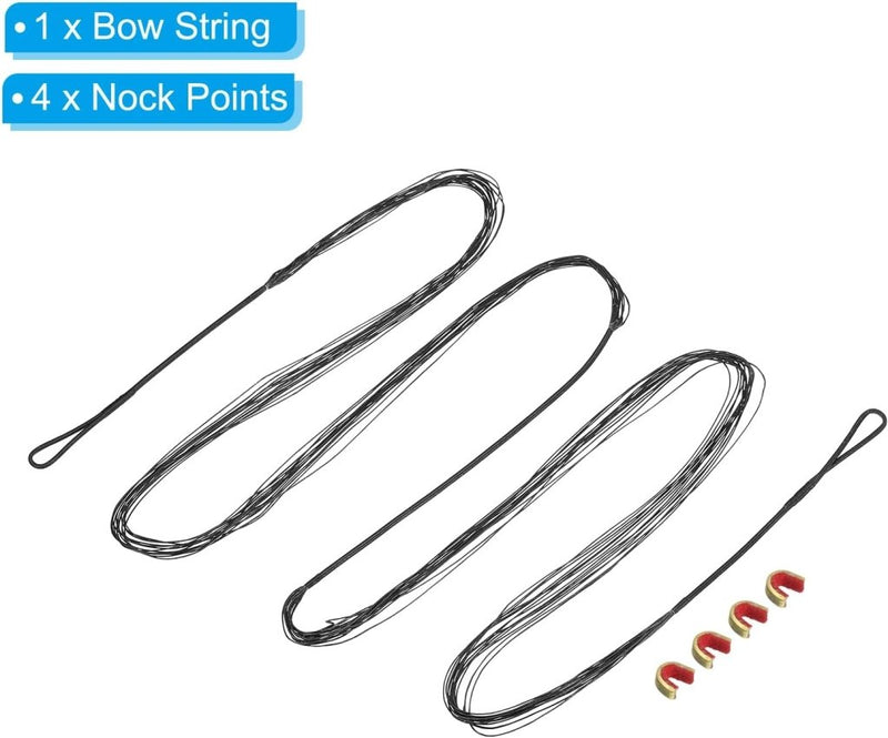 Laad afbeelding in Galerijviewer, Recurve boogsnaar 54 inch 14 strengen voor AMO 58 inch met 4 nokpunten – boogschieten accessoires - happygetfit.com
