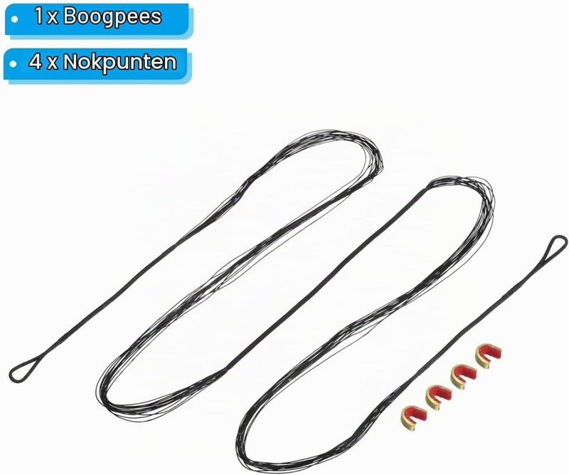 Laad afbeelding in Galerijviewer, Recurve boogsnaar 54 inch 14 strengen voor AMO 58 inch met 4 nokpunten – boogschieten accessoires - happygetfit.com
