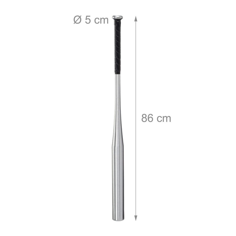 Laad afbeelding in Galerijviewer, Relaxdays Baseball Bat, Lightweight Softball Stick, Non-Slip Handle, 34 Inches/86 cm, Silver - happygetfit.com
