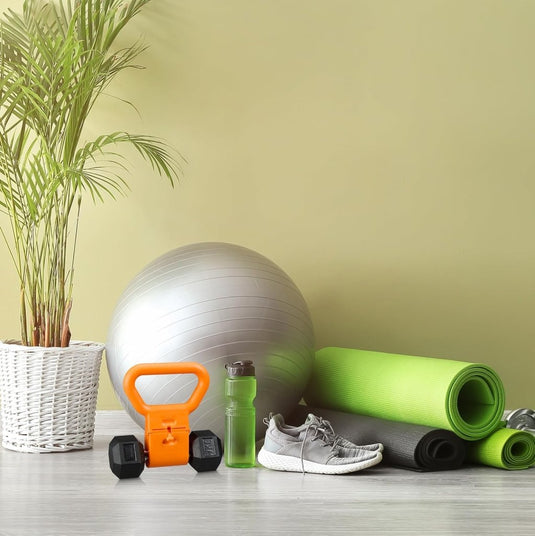 Relaxdays handvat dumbbell, HxBxD, voor krachttraining, fitness, workout, HxBxD: 28 x 23 x 7 cm, oranje - happygetfit.com