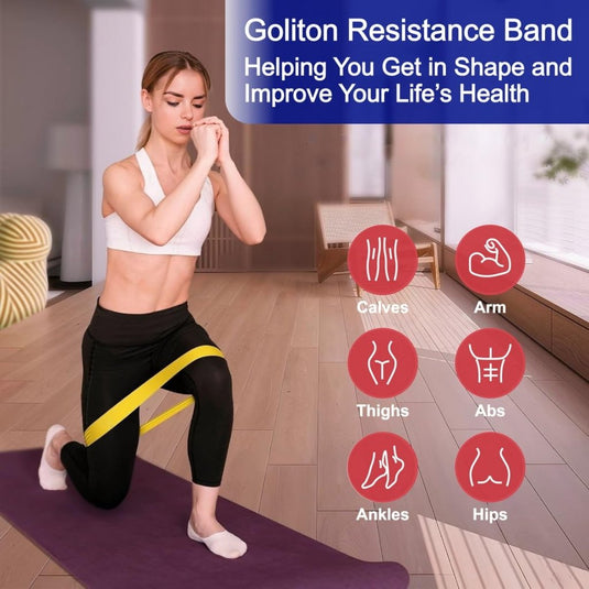 Resistance Loop Exercise Bands Exercise Bands for Home Fitness, Stretching, Strength Training, Physical Therapy,Elastic Workout Bands for Women Men Kids - happygetfit.com