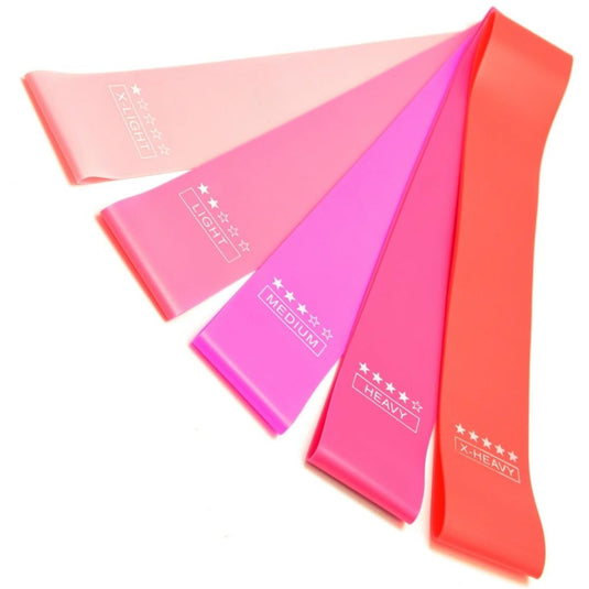 Resistance Loop Exercise Bands Exercise Bands for Home Fitness, Stretching, Strength Training, Physical Therapy,Elastic Workout Bands for Women Men Kids - happygetfit.com