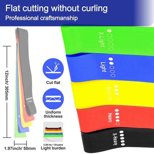 Resistance Loop Exercise Bands Exercise Bands for Home Fitness, Stretching, Strength Training, Physical Therapy,Elastic Workout Bands for Women Men Kids - happygetfit.com