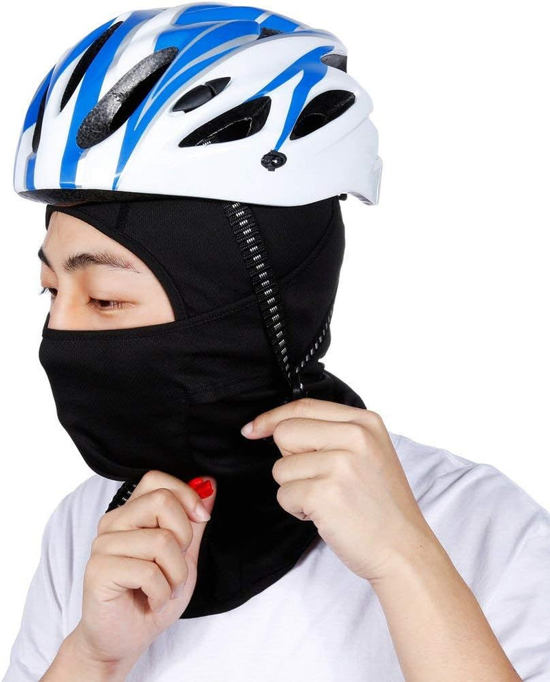 Laad afbeelding in Galerijviewer, Rmeet Bivakmuts, gezichtsmasker winddicht nylon bivakmutsen unisex mannen vrouwen hoofddeksel voor buiten motorhelm fietsen skiën wintersport grijs - happygetfit.com
