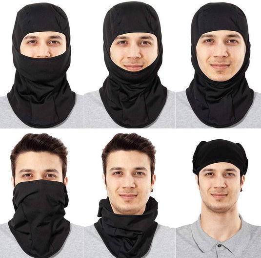 Rmeet Bivakmuts, gezichtsmasker winddicht nylon bivakmutsen unisex mannen vrouwen hoofddeksel voor buiten motorhelm fietsen skiën wintersport grijs - happygetfit.com