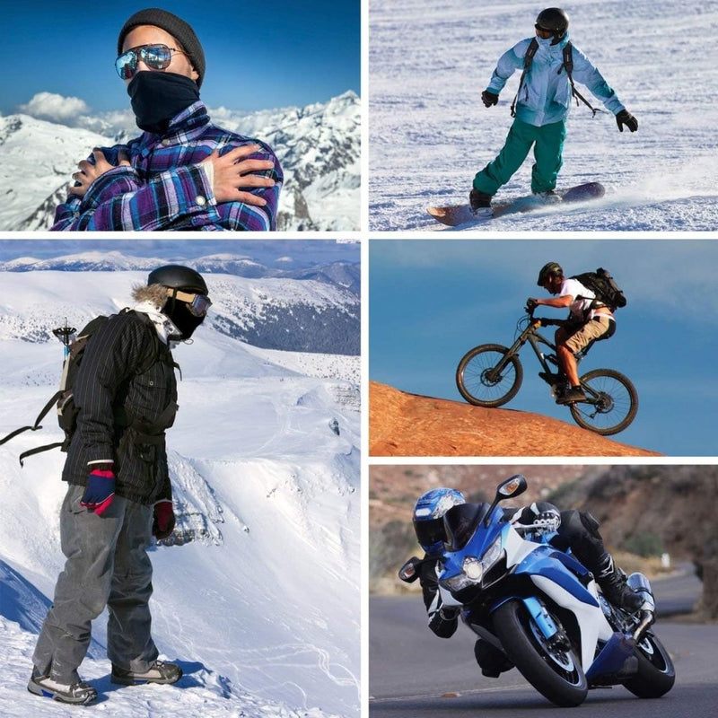 Laad afbeelding in Galerijviewer, Rmeet Bivakmuts, gezichtsmasker winddicht nylon bivakmutsen unisex mannen vrouwen hoofddeksel voor buiten motorhelm fietsen skiën wintersport grijs - happygetfit.com
