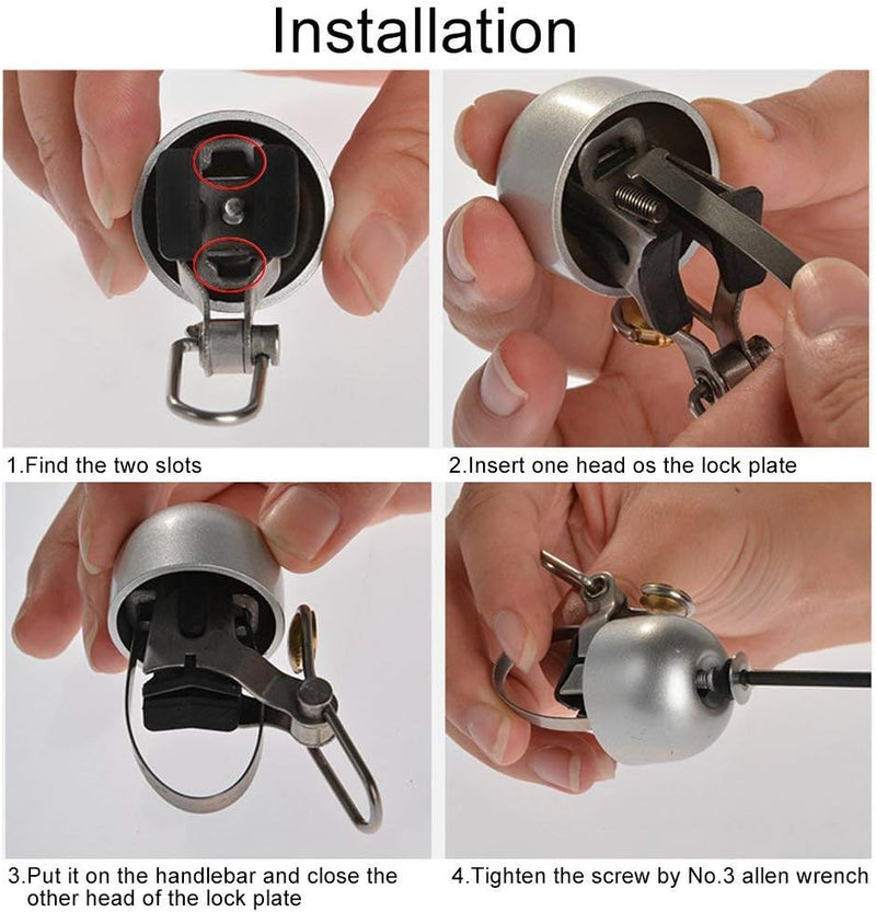 Load image into Gallery viewer, ROCKBROS Fietsbel Handbel Stuur Klassiek Bell Retro Vintage Horn Retro Bell - happygetfit.com
