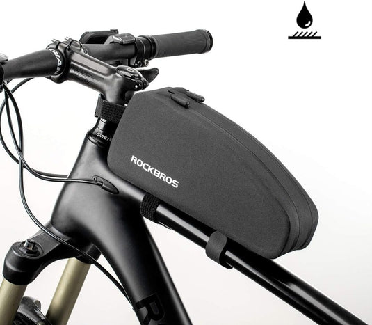 ROCKBROS Waterdichte Fietsdriehoek Tas - Voorste Frame Bovenbuis Tas - Cycle Pouch Pack Fietsdriehoek Pannier 1,6 L/1L - happygetfit.com