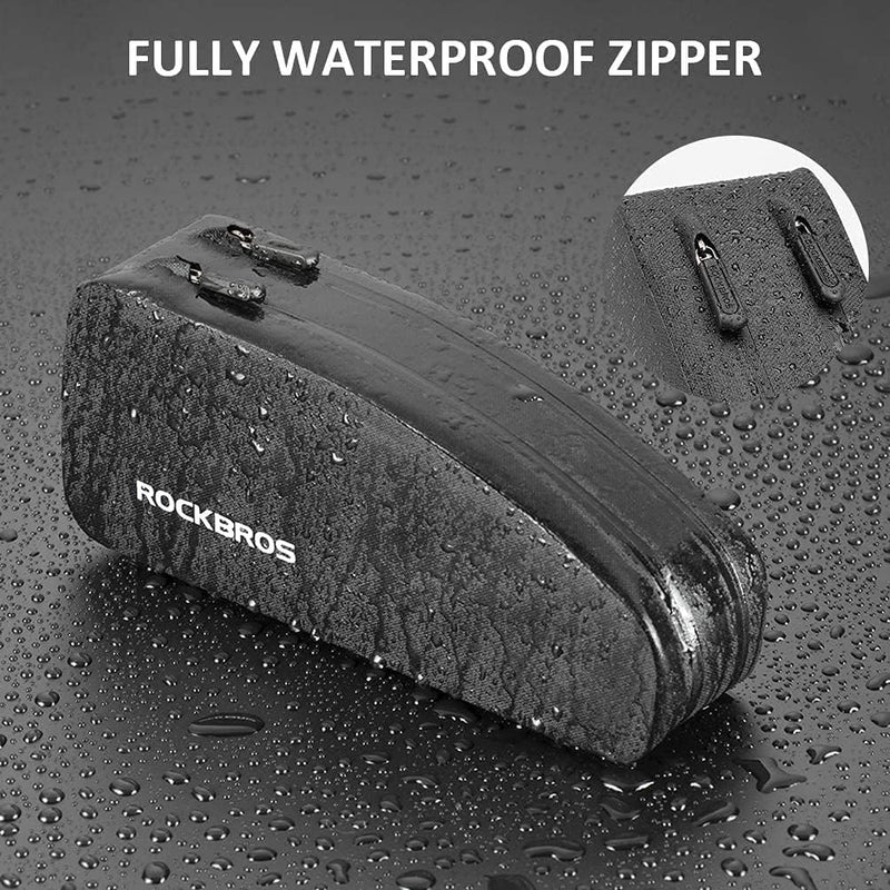 Laad afbeelding in Galerijviewer, ROCKBROS Waterdichte Fietsdriehoek Tas - Voorste Frame Bovenbuis Tas - Cycle Pouch Pack Fietsdriehoek Pannier 1,6 L/1L - happygetfit.com
