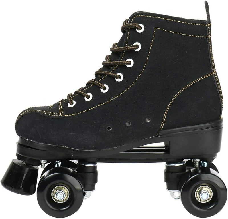 Load image into Gallery viewer, Rolschaatsen Dubbele rijschaatsen Verstelbare vierwielige rolschaatsen voor buiten, Schaatsen, maat 4.5/5.5/6.5/7/7.5/8/8.5/9.5/10.5 (zwart, 39=UK:6.5) - happygetfit.com
