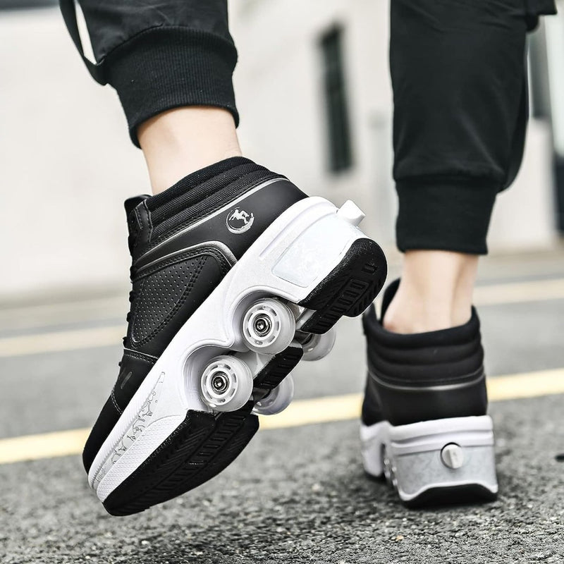 Laad afbeelding in Galerijviewer, Rolschaatsen, schoenen met wieltjes, skateschoenen, inline skates, verstelbare damesschoenen met wieltjes, voor meisjes - happygetfit.com
