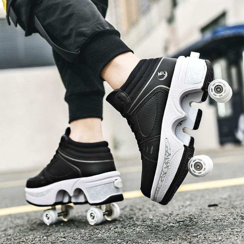 Laad afbeelding in Galerijviewer, Rolschaatsen, schoenen met wieltjes, skateschoenen, inline skates, verstelbare damesschoenen met wieltjes, voor meisjes - happygetfit.com
