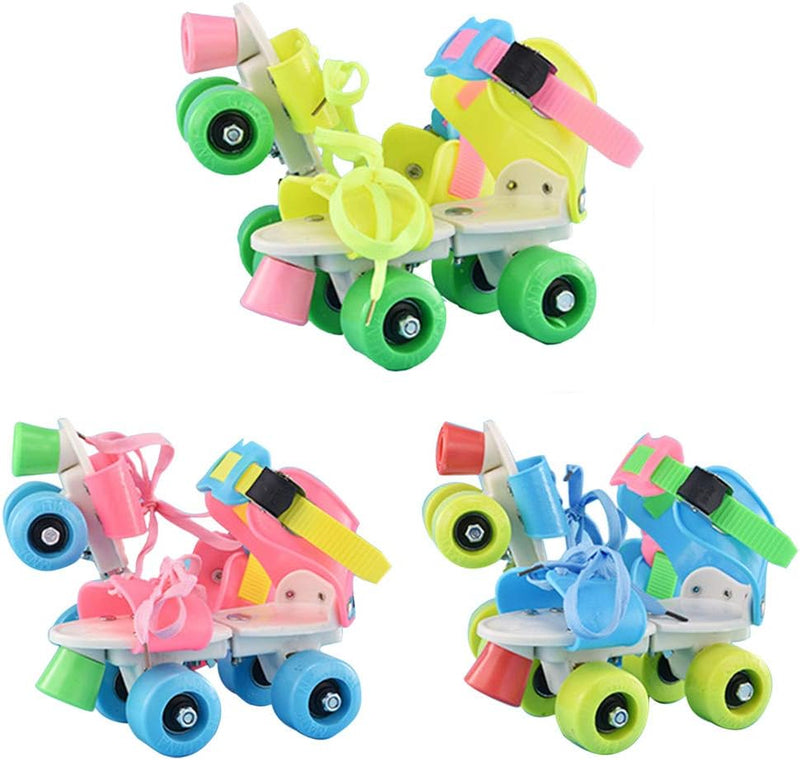 Load image into Gallery viewer, Rolschaatsen voor kinderen, verstelbaar, 4 wielen, inlineskates, schaatsen, chroom, kogellagers, fitnessschoenen, inlineskates, voor meisjes en jongens, beginners - happygetfit.com
