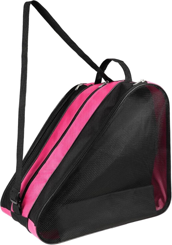 Laden Sie das Bild in Galerie -Viewer, Rolschaatstas voor kinderen roze met verstelbare schouderriem - happygetfit.com
