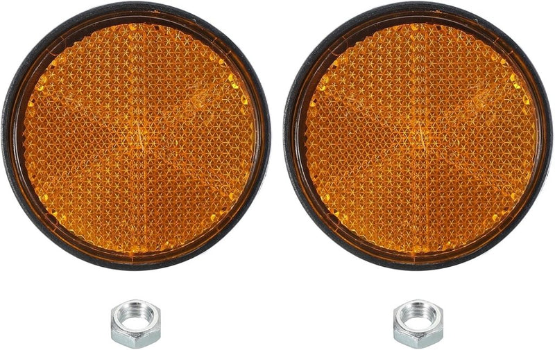 Load image in Gallery Viewer, Ronde reflectoren 2 stuks met M6 schroefbevestiging – veiligheidsreflectoren – fiets aanhanger accessoires - happygetfit.com
