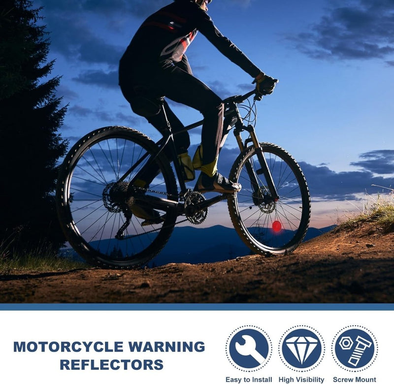 Load image in Gallery Viewer, Ronde reflectoren 2 stuks met M6 schroefbevestiging – veiligheidsreflectoren – fiets aanhanger accessoires - happygetfit.com
