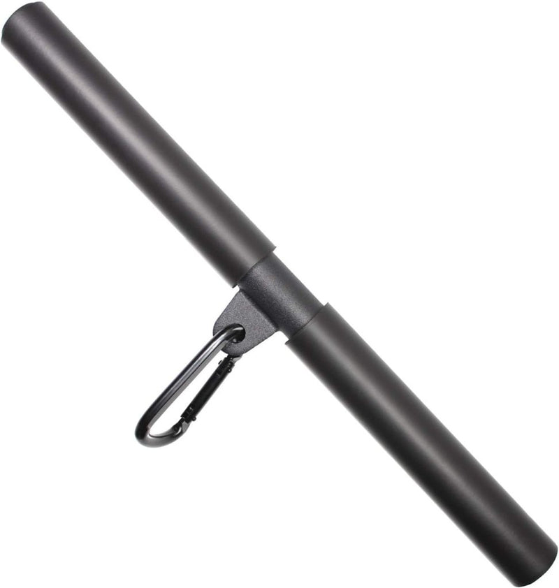 Załaduj obraz do przeglądarki galerii, Roterende rechte kabelstang 42,5 cm met karabijnhaak – lat pulldown bar – kabelaccessoire - happygetfit.com
